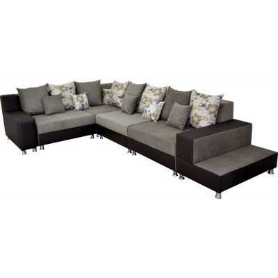 Coltar Perla cappucino/maro,universal stanga sau dreapta, 3800 x 2400 x 800