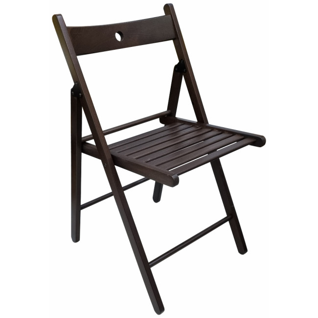 Scaun pliant lemn, wenge, 77x44 cm