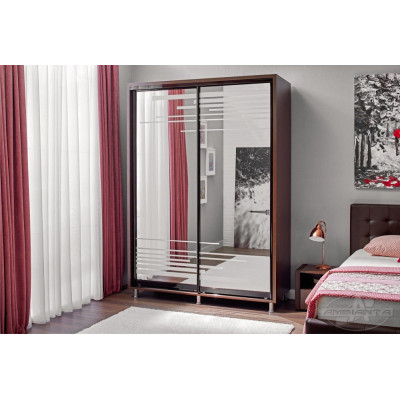 Dulap Venus Wenge, 2 usi culisante, 120 x 58 x 224 cm