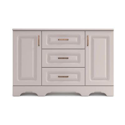 Comoda Boston, 2 usi + 3 sertare, 140x92x52cm, bej-casmir