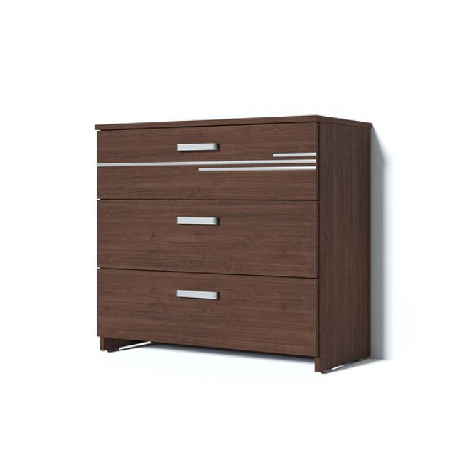 Comoda Bravo, 3 sertare, 100x84x52 cm, Wenge