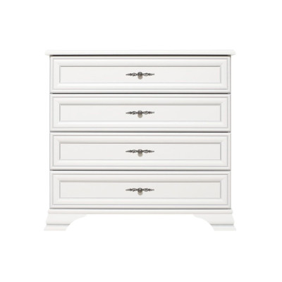 Comoda Kentuki, 4 sertare, Alb