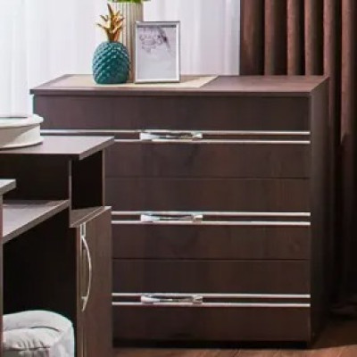 Comoda Inter, 3 sertare, 82x76x40 cm, Wenge