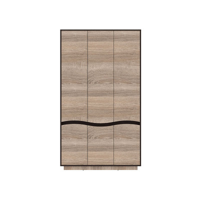 Dulap Geneva, 3 usi, 206,5x118,4 x50 cm, Sonoma Trufle