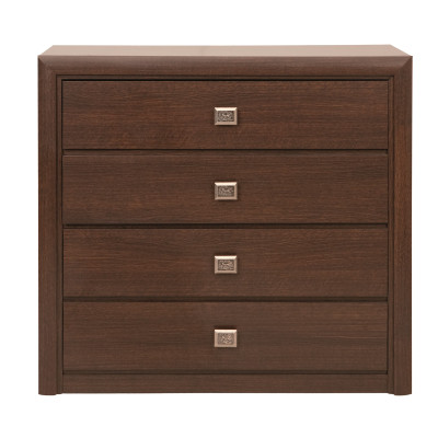 Comoda Koen, 4 sertare, 104x40x94 cm, Wenge